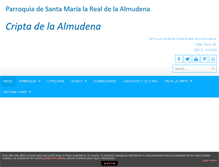 Tablet Screenshot of parroquiaalmudena.archimadrid.es